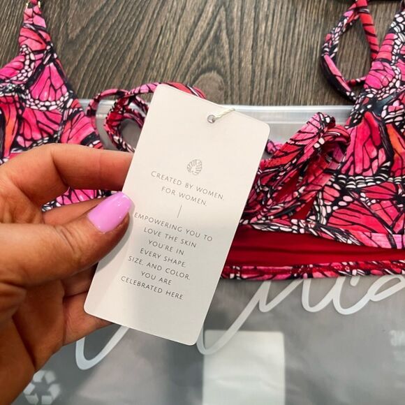 NWT Toluca Amina Bikini Top Waist Wrap Triangle Papillon Size M/L - Picture 4 of 7